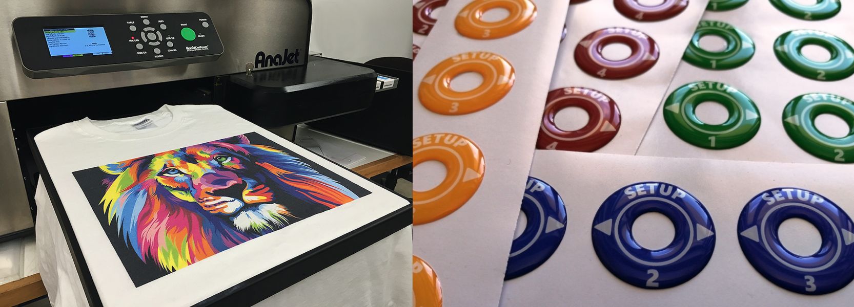 смоляные наклейки и уф-печать