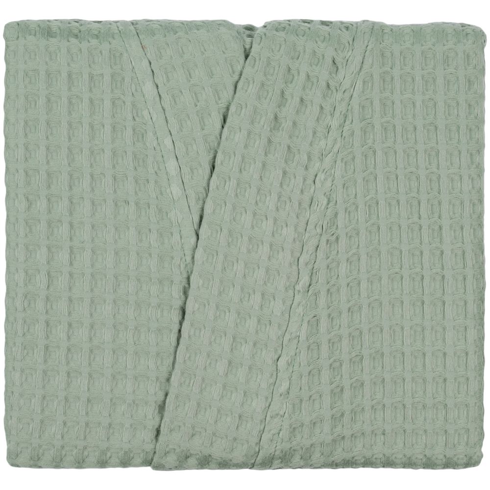 Халат вафельный женский Boho Kimono, зеленая мята, размер M (44-46)