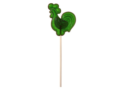 Леденец "Петушок", зеленый со вкусом яблока, 21 гр.