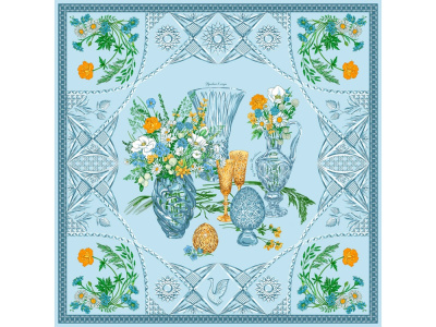 Платок «Мелодия хрусталя», голубой