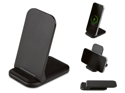 Беспроводное зарядное устройство «Foldy», 15 Вт, черный