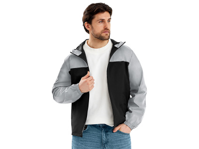 Ветровка светоотражающая «Рефлектор гибрид», светоотражающий/черный