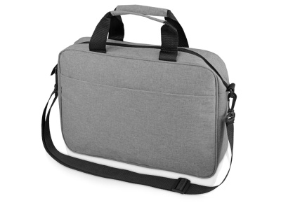 Сумка «Брейв» для документов и ноутбука 13,3", светло-серый/черный