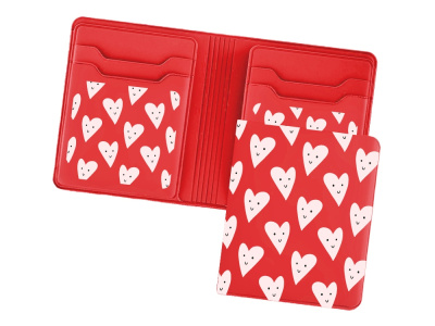 Картхолдер с отделением для наличных денег с возможностью полноцветной УФ-печати, софт-тач