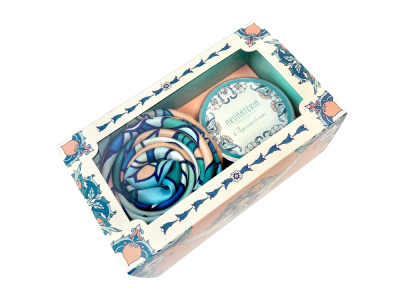 Набор: платок «Царевна Лебедь» и свеча «Вдохновение»