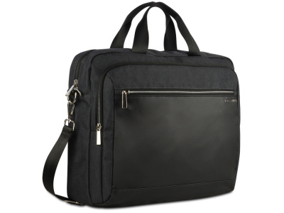 Портфель мужской BUGATTI СЕРА | SERA, антрацитовый, полиэстер, 40х11х34 см, 15 л