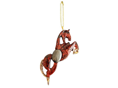 Елочные игрушки (Лошадь).Символы года Гранат
