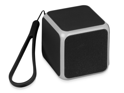 Портативная колонка «Cube» с подсветкой, черный