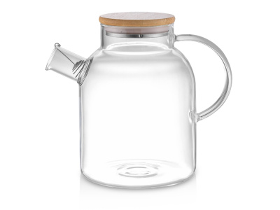 Стеклянный чайник с бамбуковой крышкой "Sencha M"