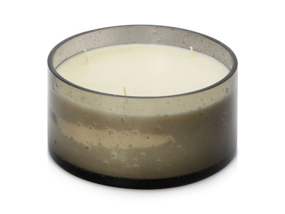 Свеча соевая ароматическая в стекле "Halo", черная (Р)