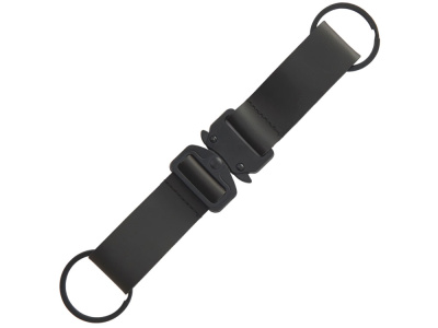Отстегивающийся брелок-ремувка из эко-кожи "Ninja", черный