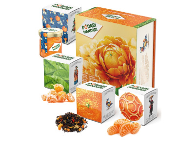 Подарочный набор с чаем и сладостями "ПодариМандари" (Р)