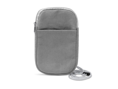 Сумка для мобильного телефона BUSNIX из вельветовой ткани, серый