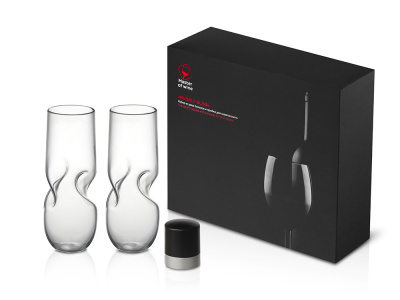 Набор из двух бокалов и пробки для шампанского "Bubbly Bliss"