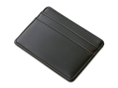 Картхолдер для двух карт и наличных денег с зажимом "Crave", черный