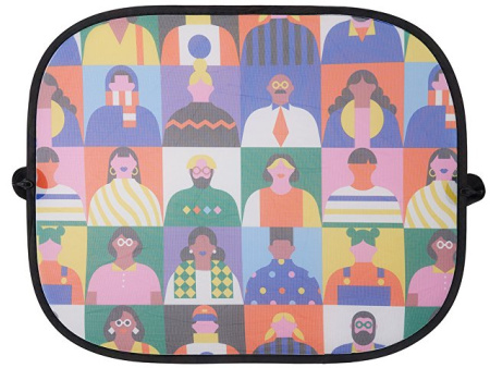 Комплект из 2-х автомобильных солнцезащитных экранов с возможностью полноцветной печати