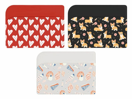 Картхолдер для 3-х карт с возможностью полноцветной  УФ-печати, софт-тач