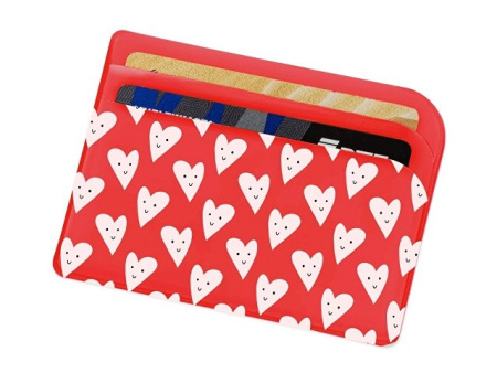 Картхолдер для 3-х карт с возможностью полноцветной  УФ-печати, софт-тач